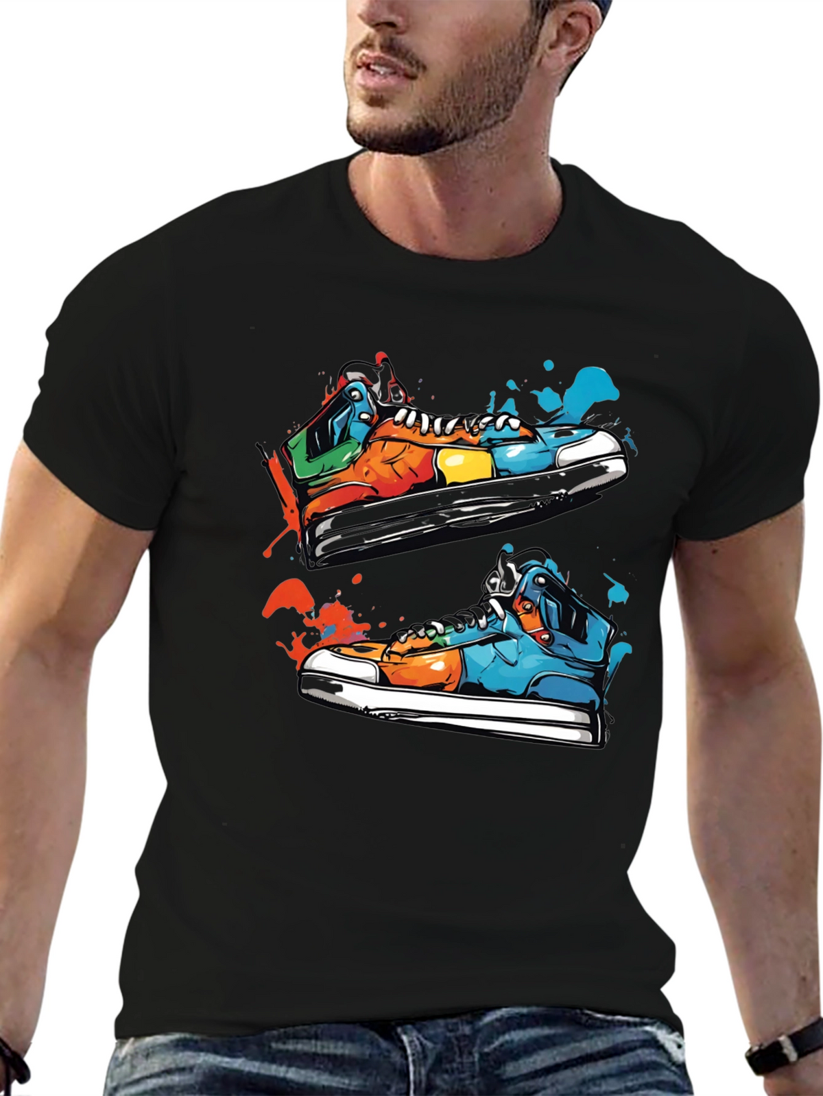 Sneaker Graphic T-Shirt: Stylish Streetwear Tee