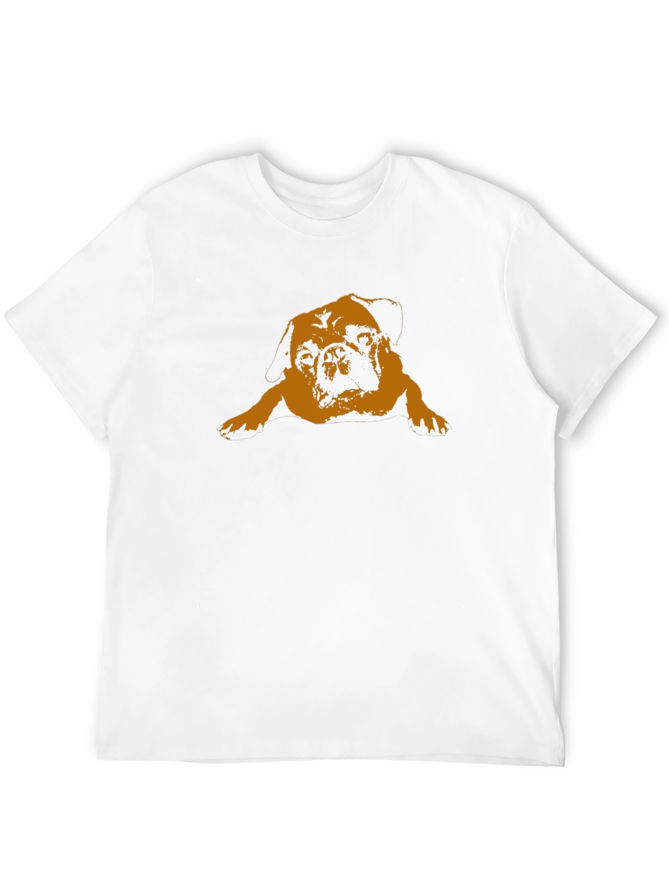 Pug Graphic Tee - Relaxed Fit Black T-Shirt