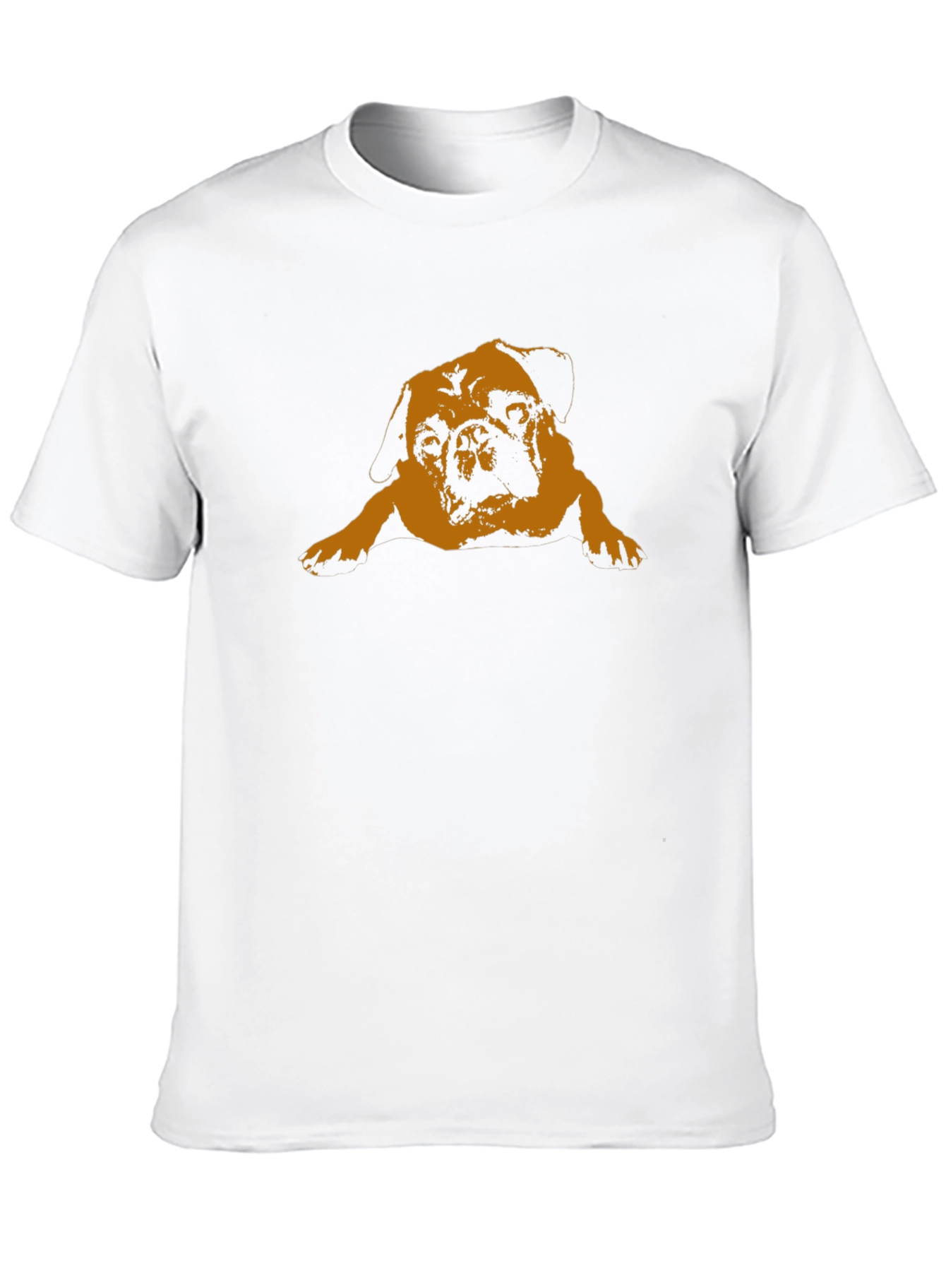 Pug Graphic Tee - Relaxed Fit Black T-Shirt