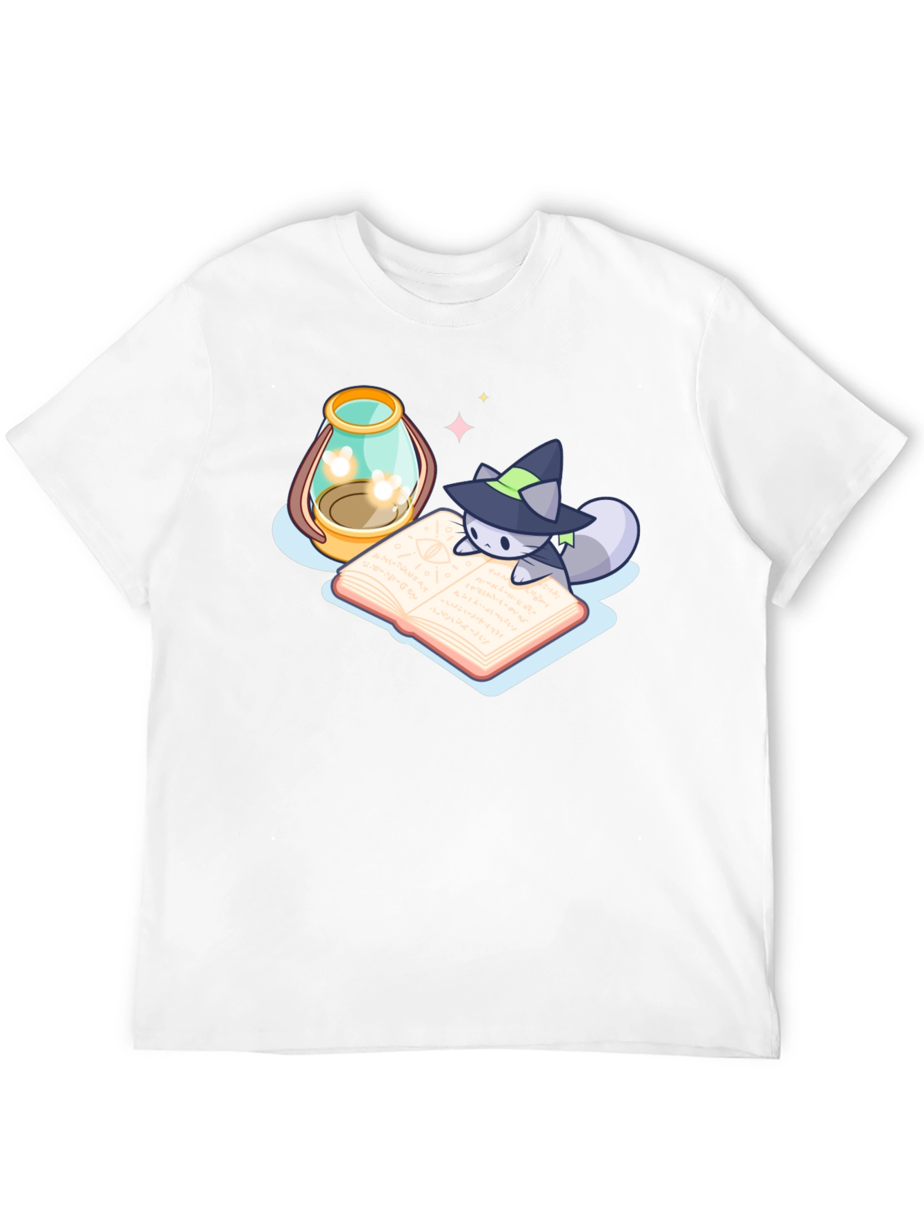 Wizard Cat T-Shirt - Black