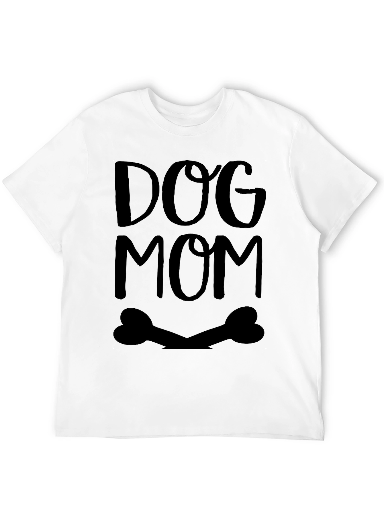 Dog Mom Graphic Tee - Black Unisex T-Shirt