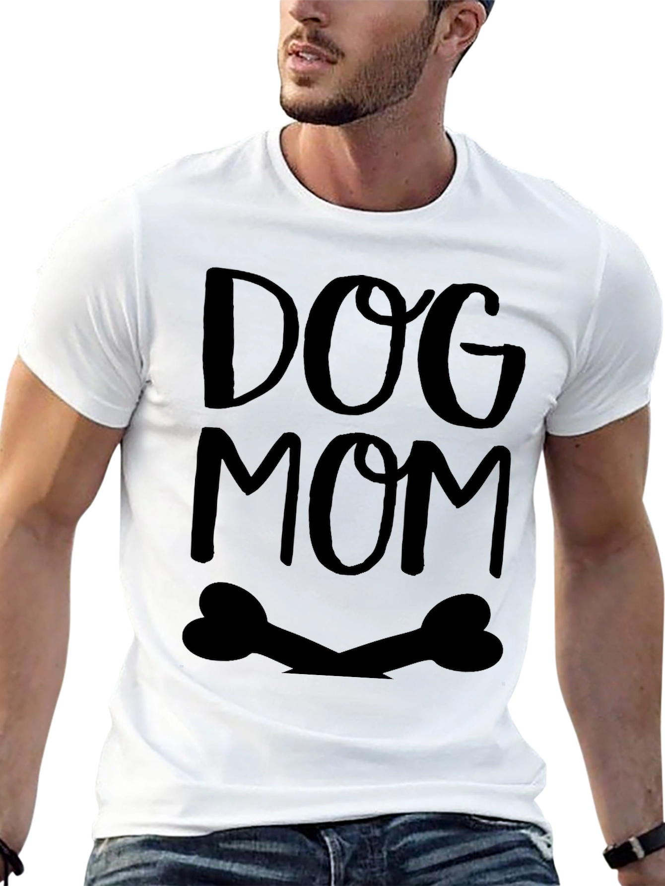 Dog Mom Graphic Tee - Black Unisex T-Shirt