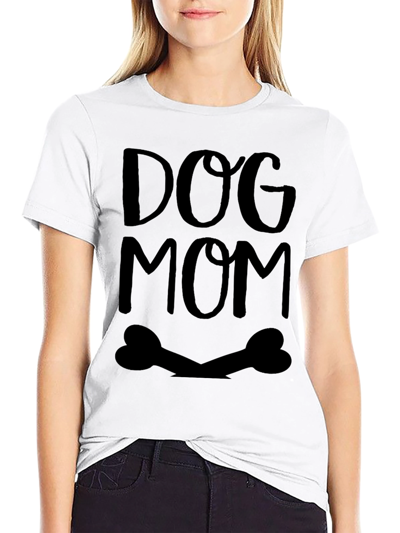 Dog Mom Graphic Tee - Black Unisex T-Shirt
