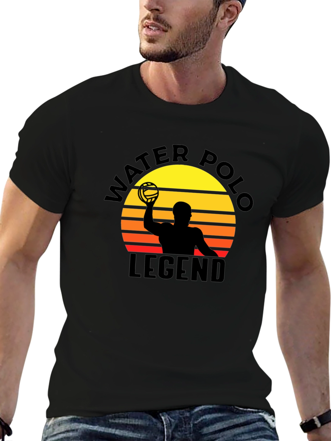 Water Polo Legend Graphic Tee - Sunset Design