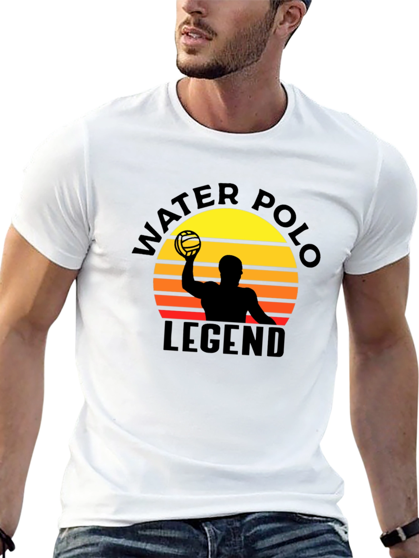 Water Polo Legend Graphic Tee - Sunset Design