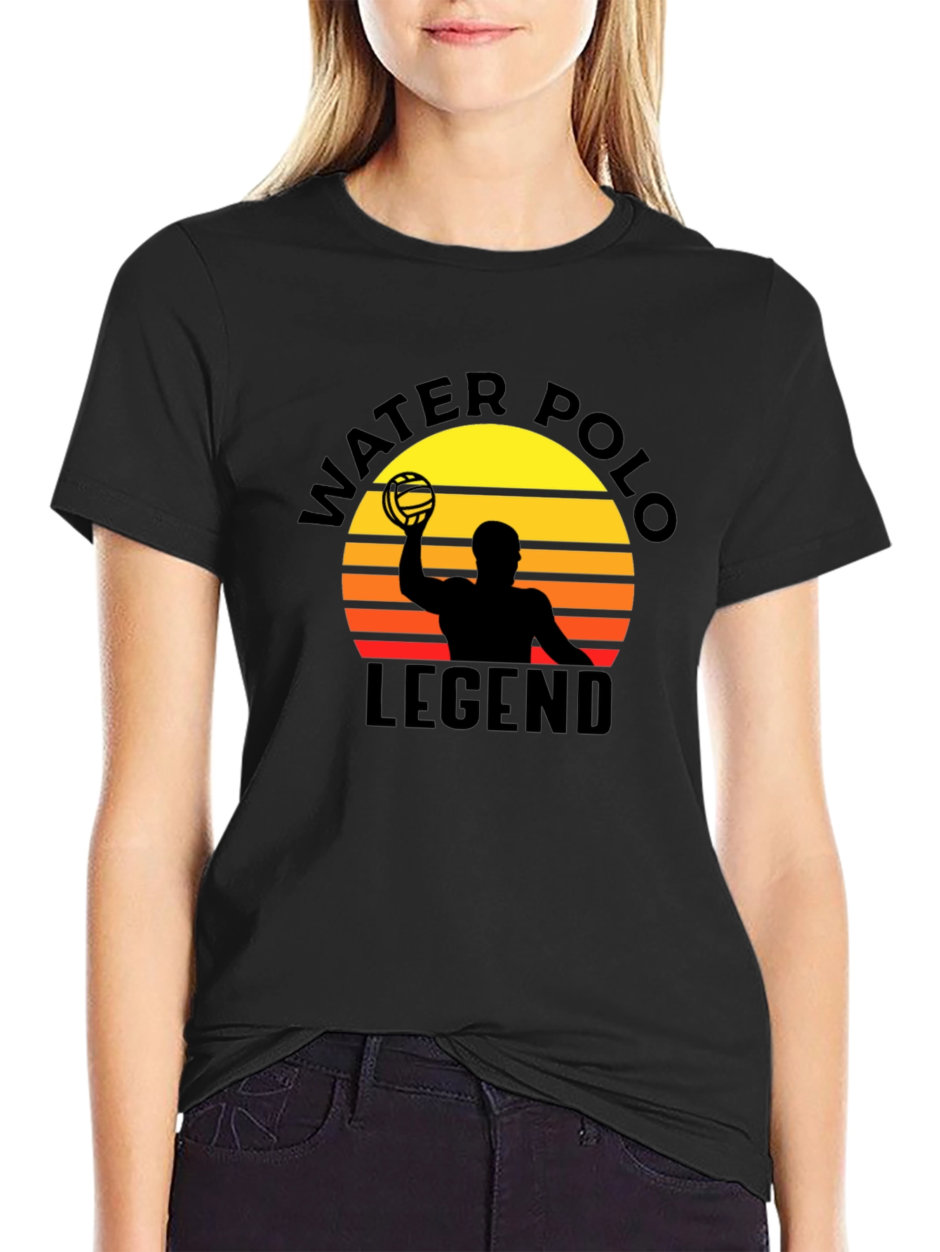 Water Polo Legend Graphic Tee - Sunset Design