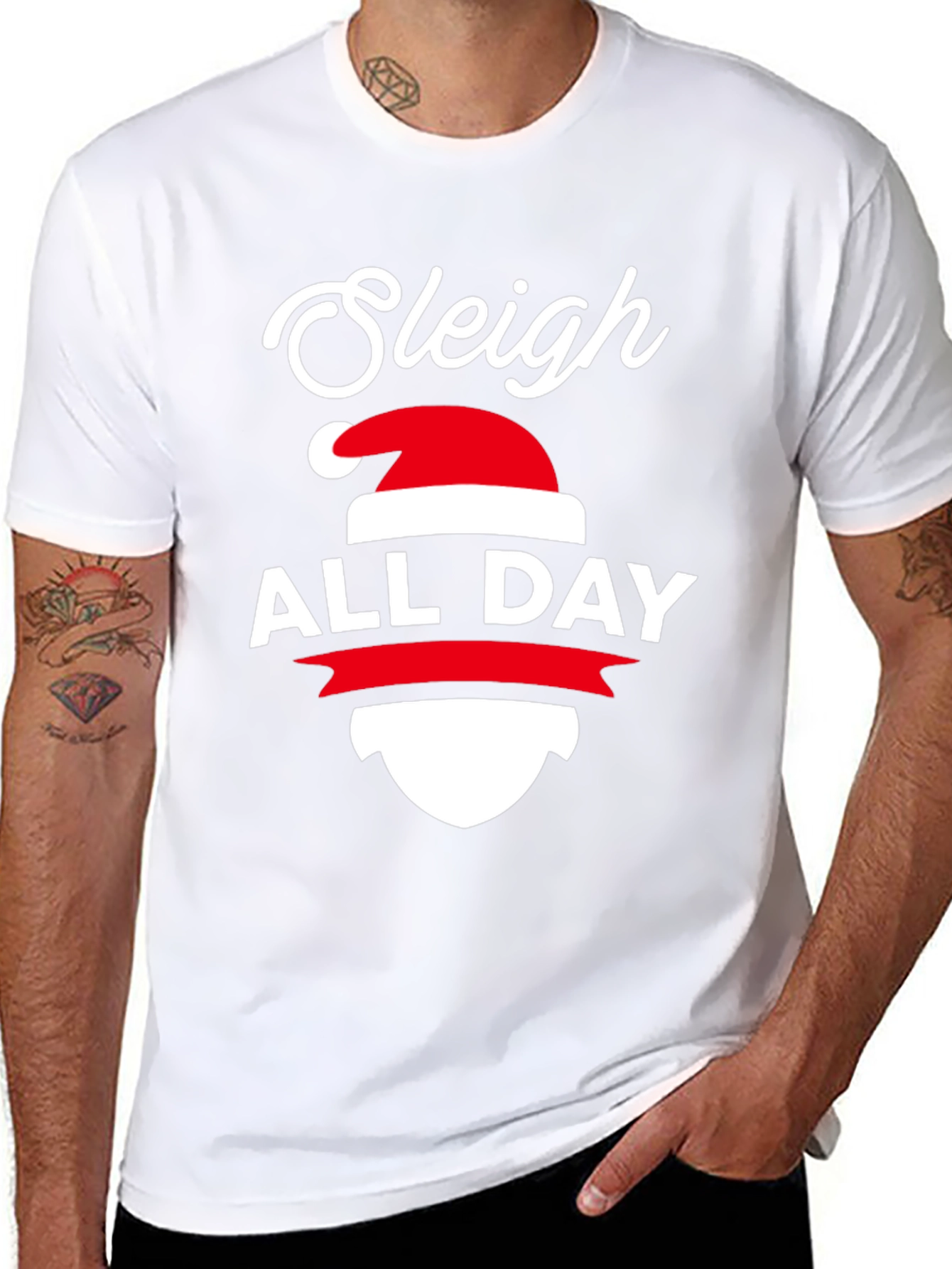 Sleigh All Day Christmas T-Shirt