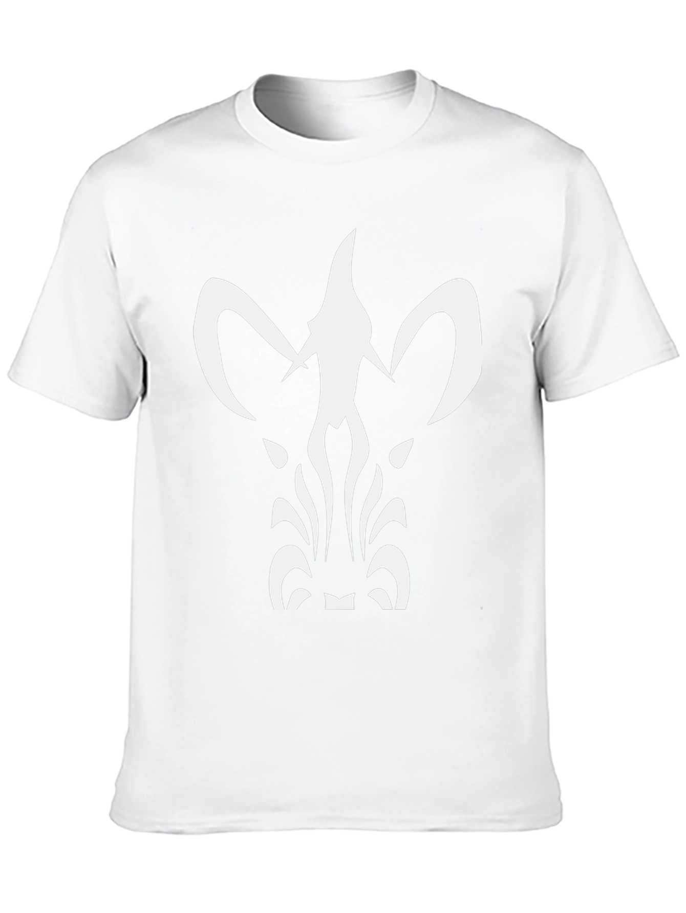 Abstract Graphic Print T-Shirt - Black