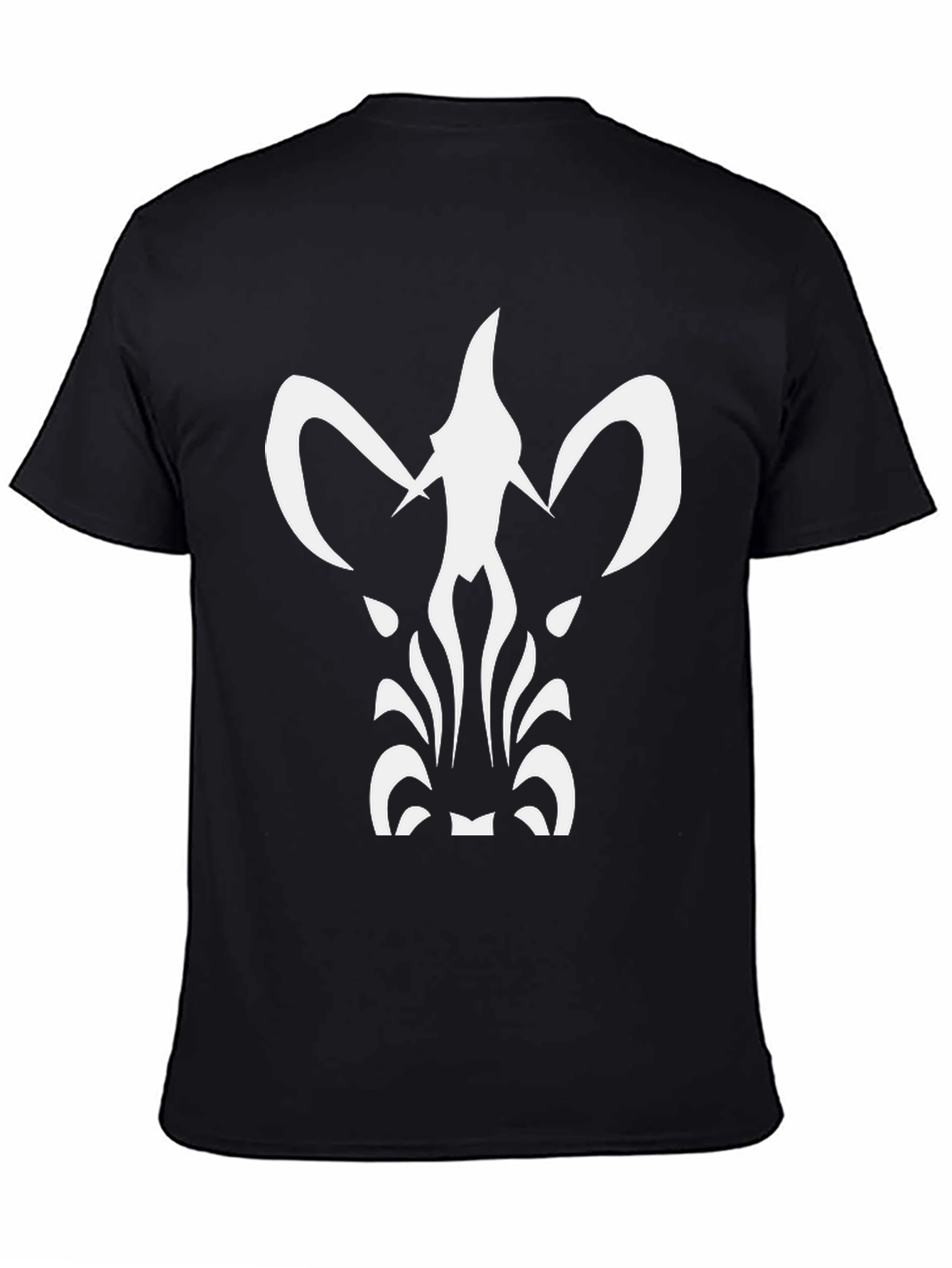 Abstract Graphic Print T-Shirt - Black