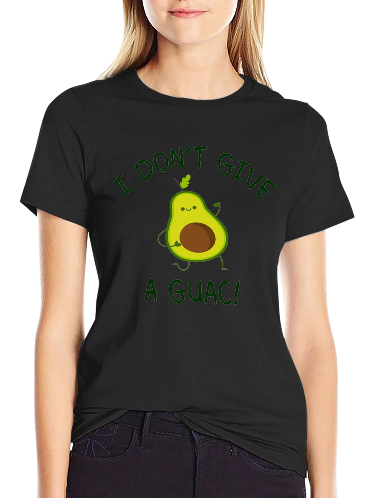 I Dont Give a Guac! Avocado Graphic T-Shirt