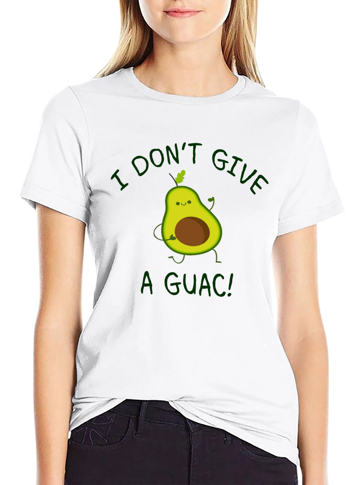 I Dont Give a Guac! Avocado Graphic T-Shirt