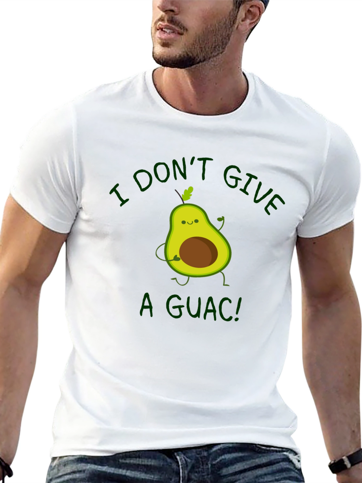I Dont Give a Guac! Avocado Graphic T-Shirt
