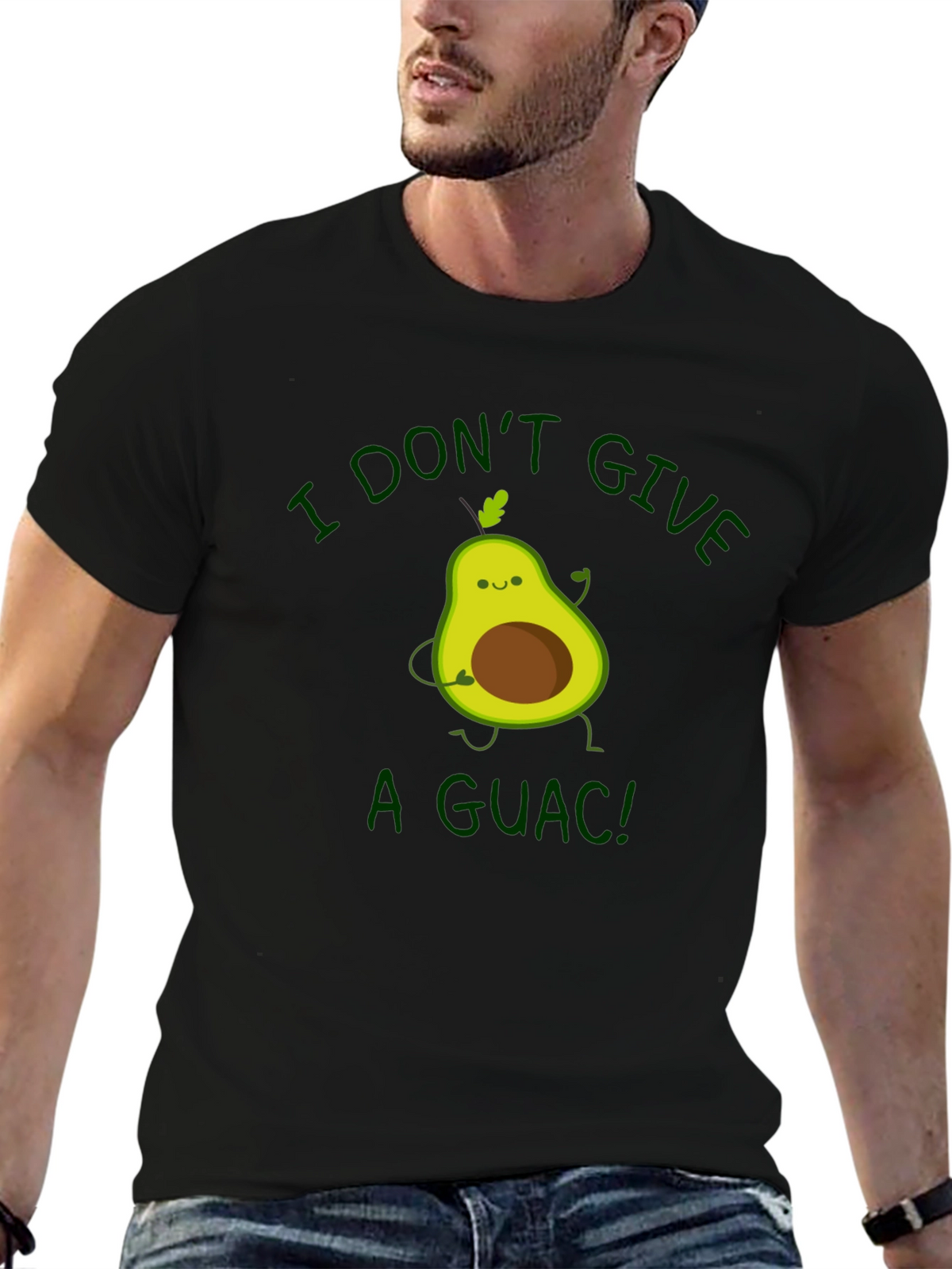 I Dont Give a Guac! Avocado Graphic T-Shirt