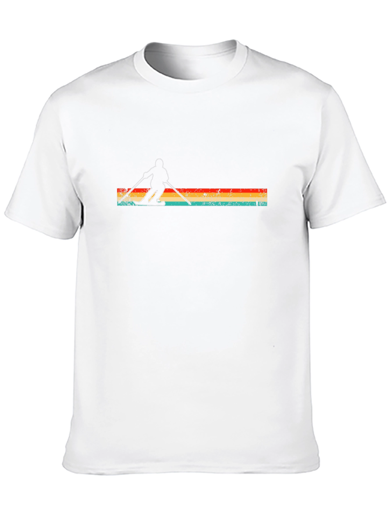 Retro Ski T-Shirt - Stylish Winter Sports Apparel