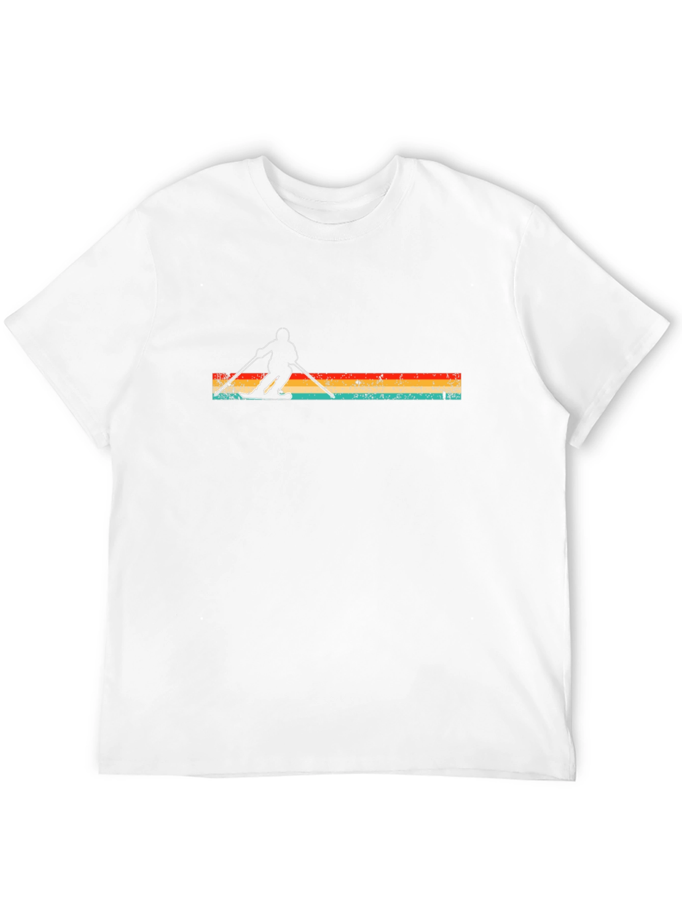 Retro Ski T-Shirt - Stylish Winter Sports Apparel