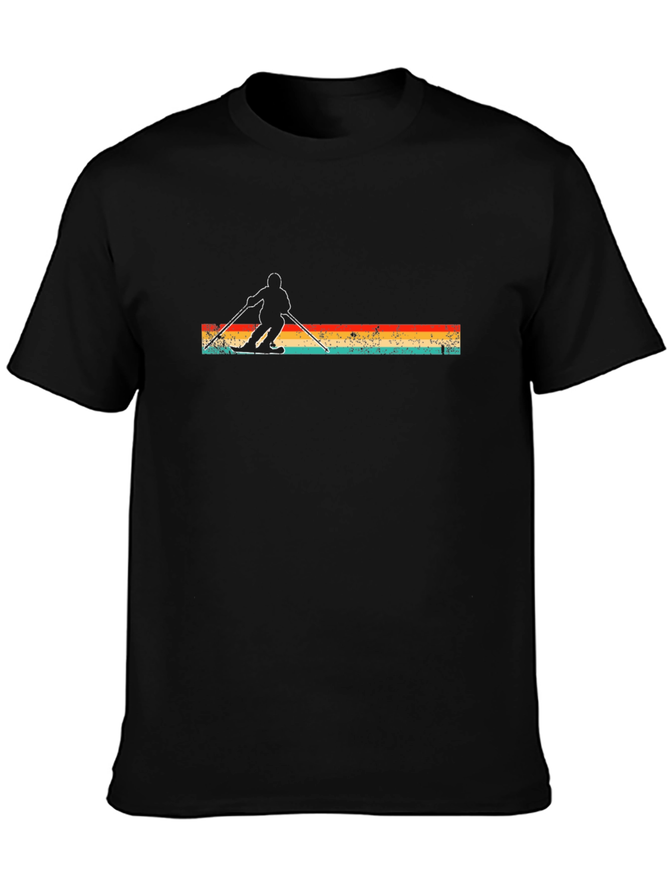 Retro Ski T-Shirt - Stylish Winter Sports Apparel