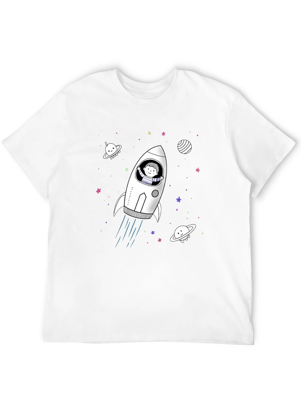 Space Rocket T-Shirt - Fun Unique Design