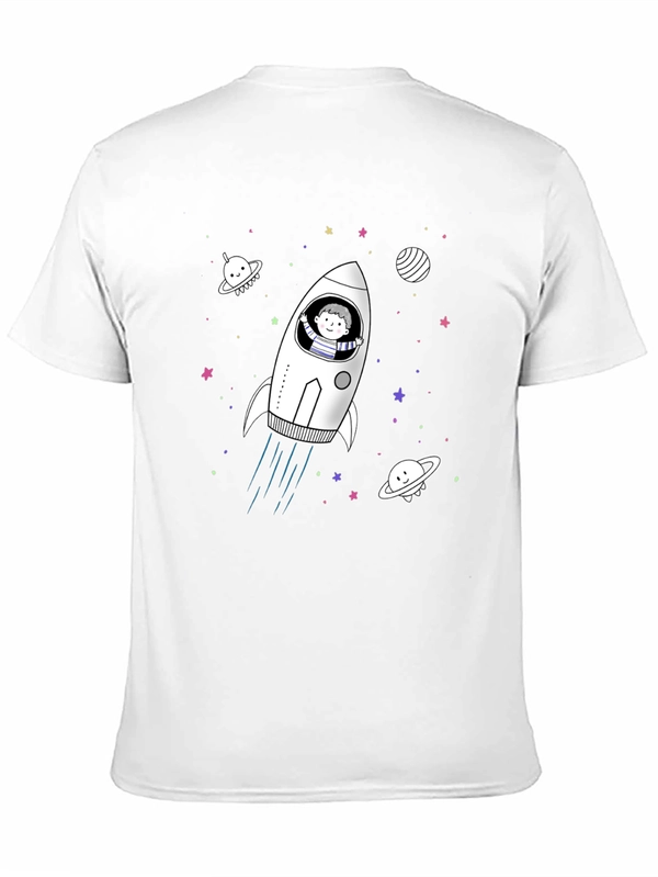 Space Rocket T-Shirt - Fun Unique Design