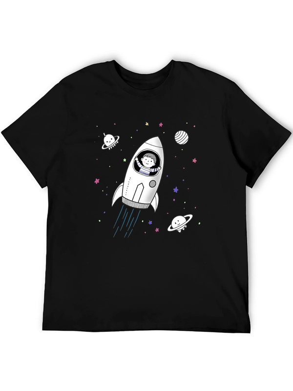 Space Rocket T-Shirt - Fun Unique Design