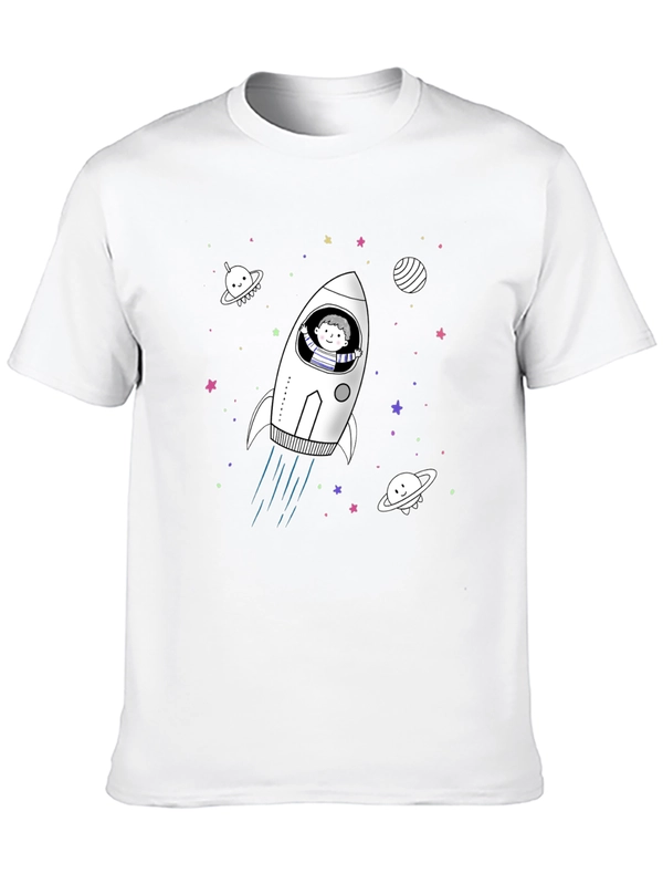 Space Rocket T-Shirt - Fun Unique Design