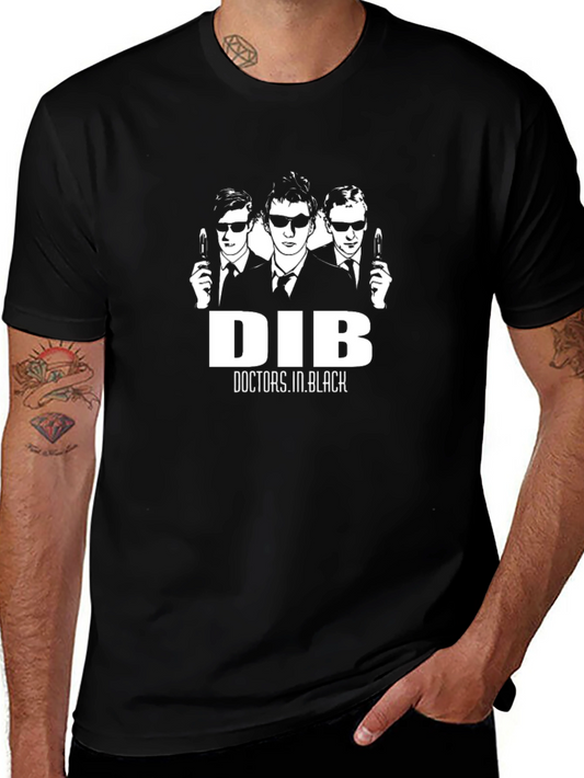 DIB Doctors In Black Graphic T-Shirt - Cool & Stylish!