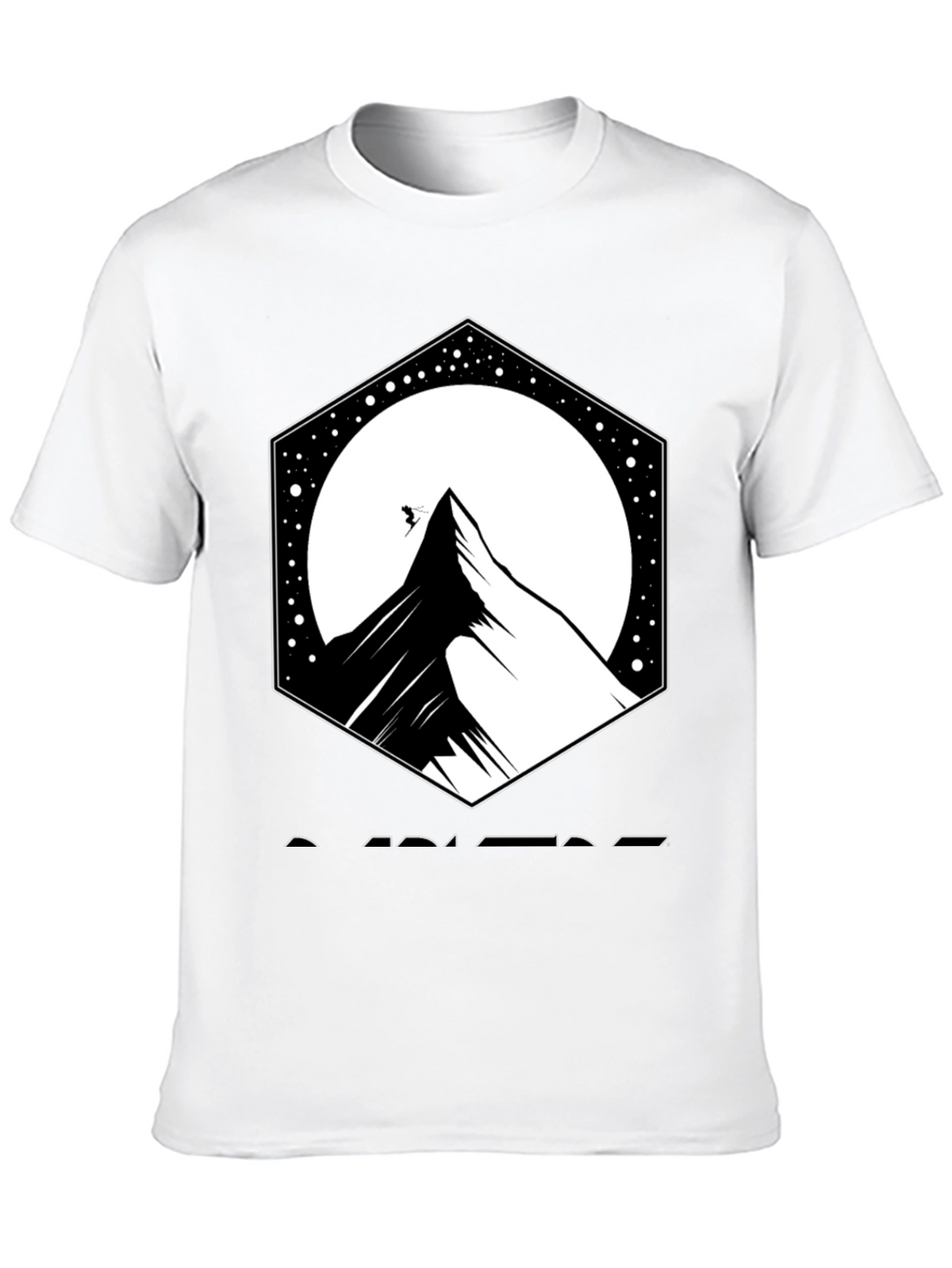 Mountain Peak Graphic Black T-Shirt