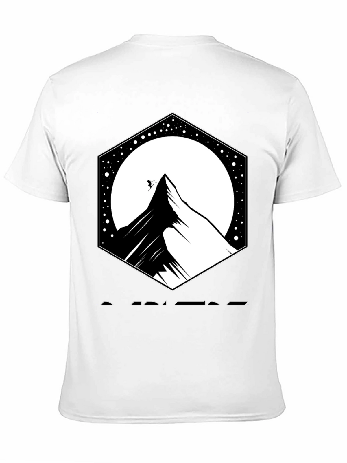 Mountain Peak Graphic Black T-Shirt