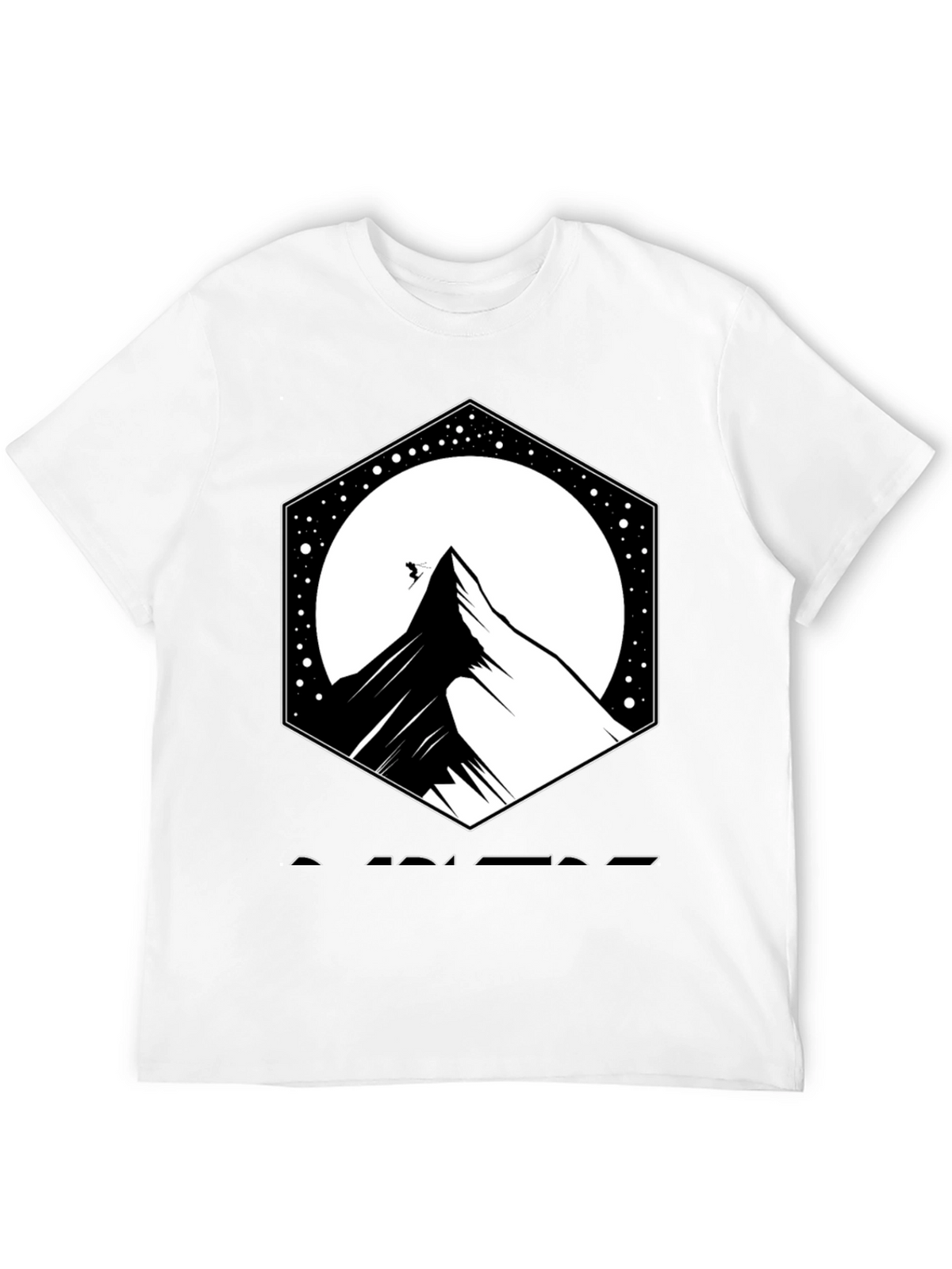Mountain Peak Graphic Black T-Shirt