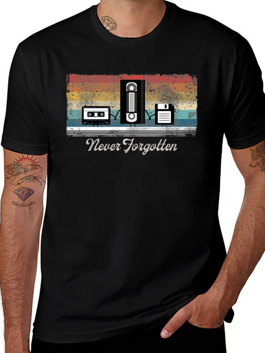 Retro Media T-Shirt - Never Forgotten