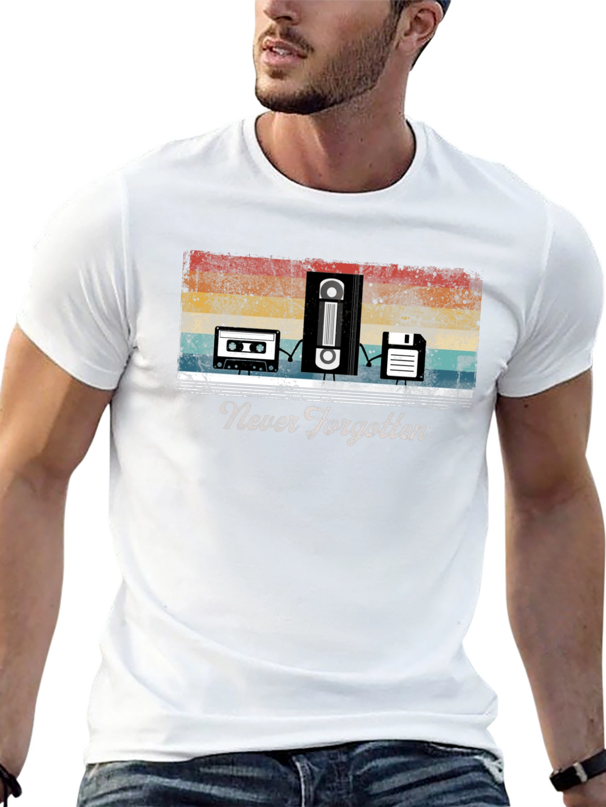 Retro Media T-Shirt - Never Forgotten