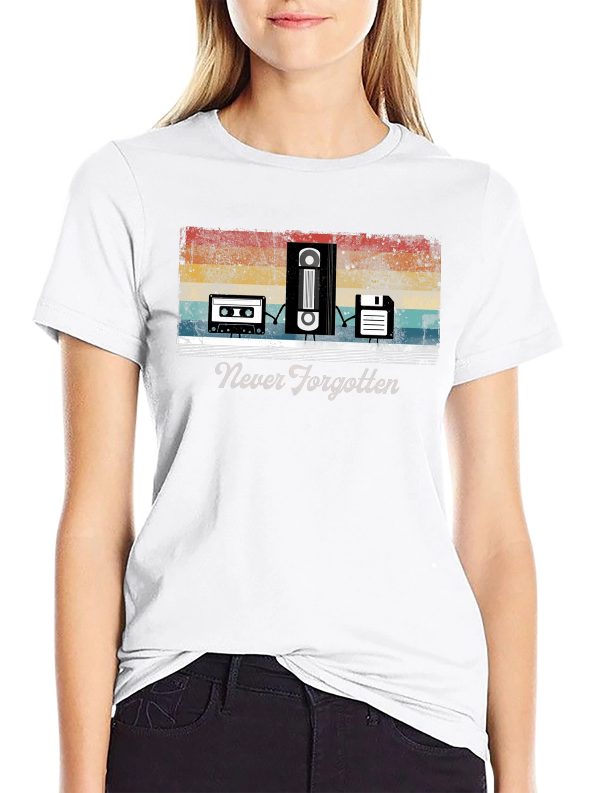 Retro Media T-Shirt - Never Forgotten