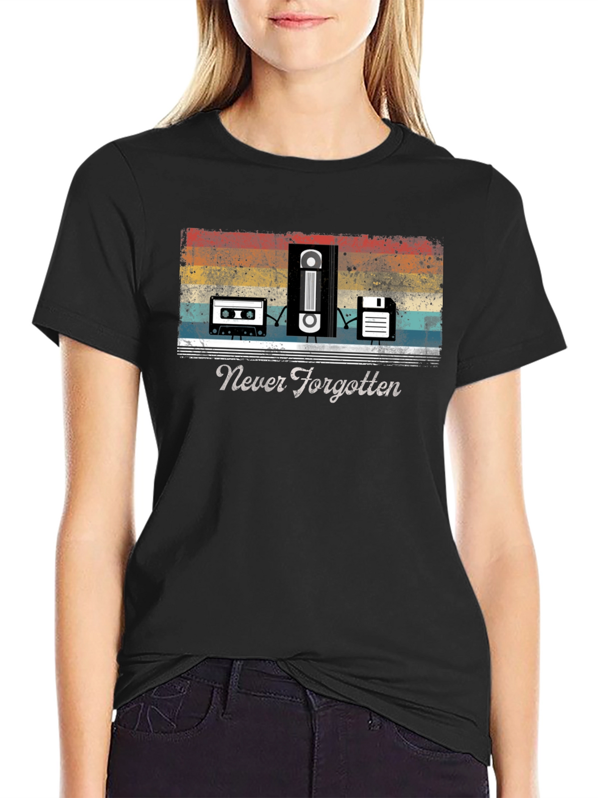 Retro Media T-Shirt - Never Forgotten