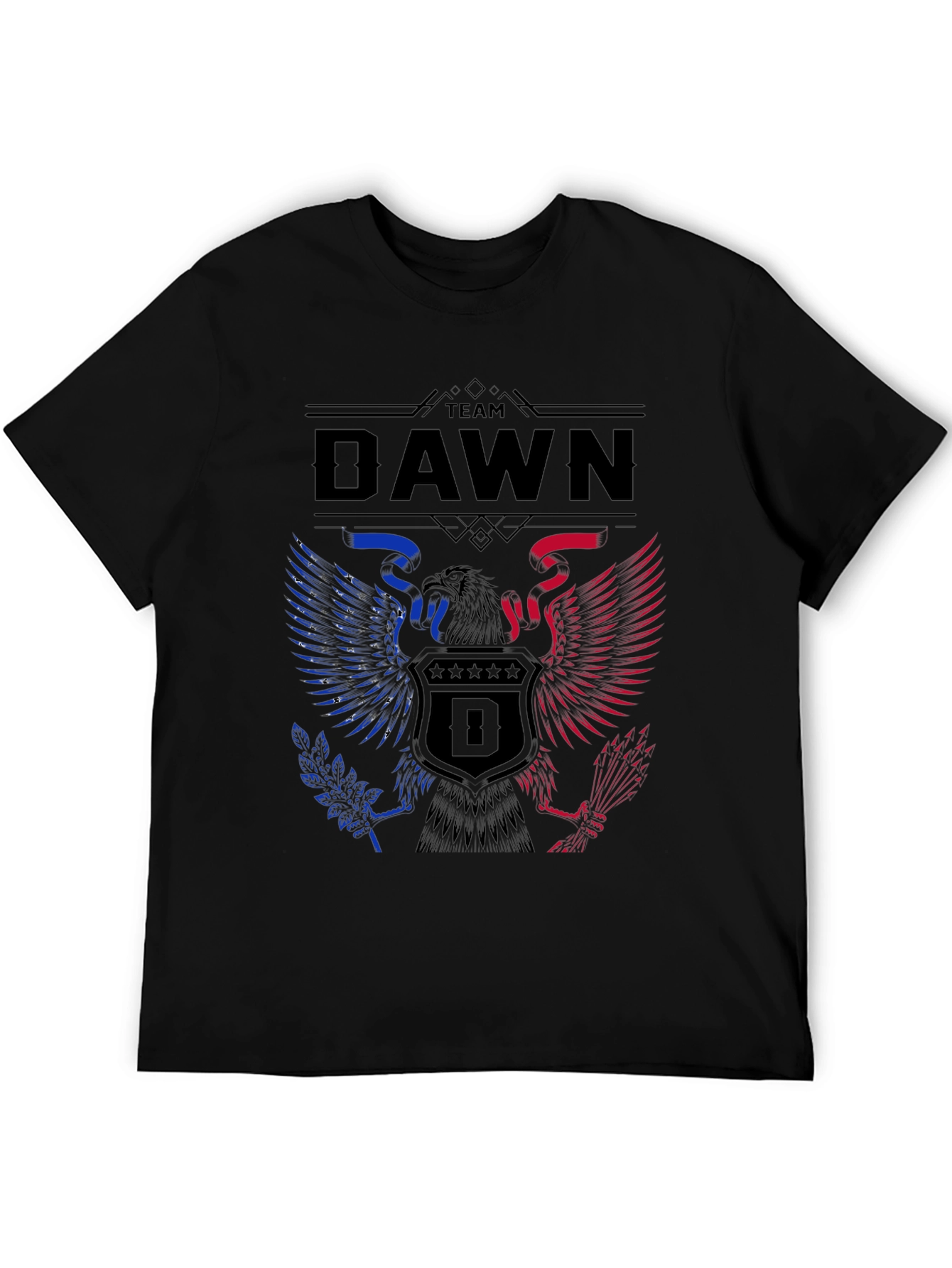 Team Dawn Graphic T-Shirt - Patriotic Eagle Design