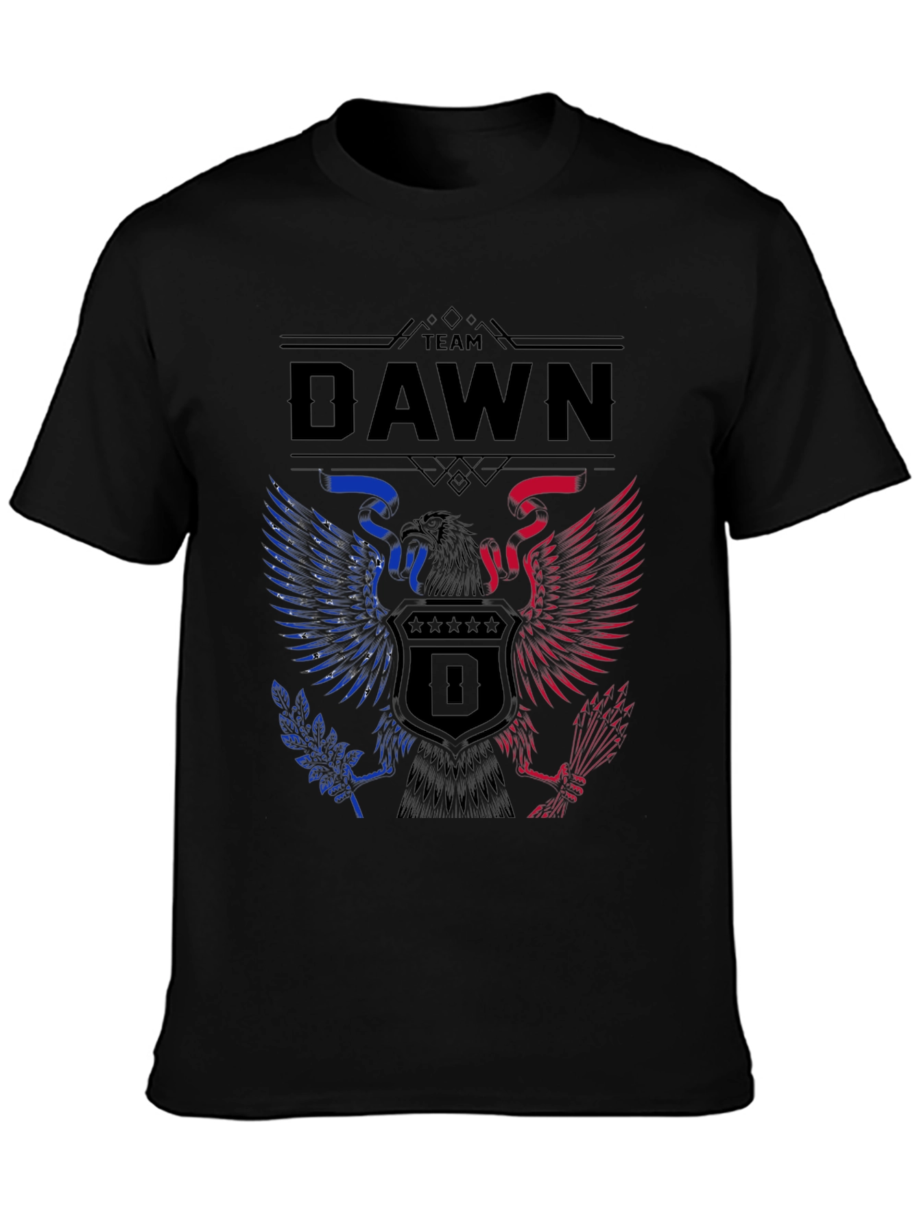 Team Dawn Graphic T-Shirt - Patriotic Eagle Design
