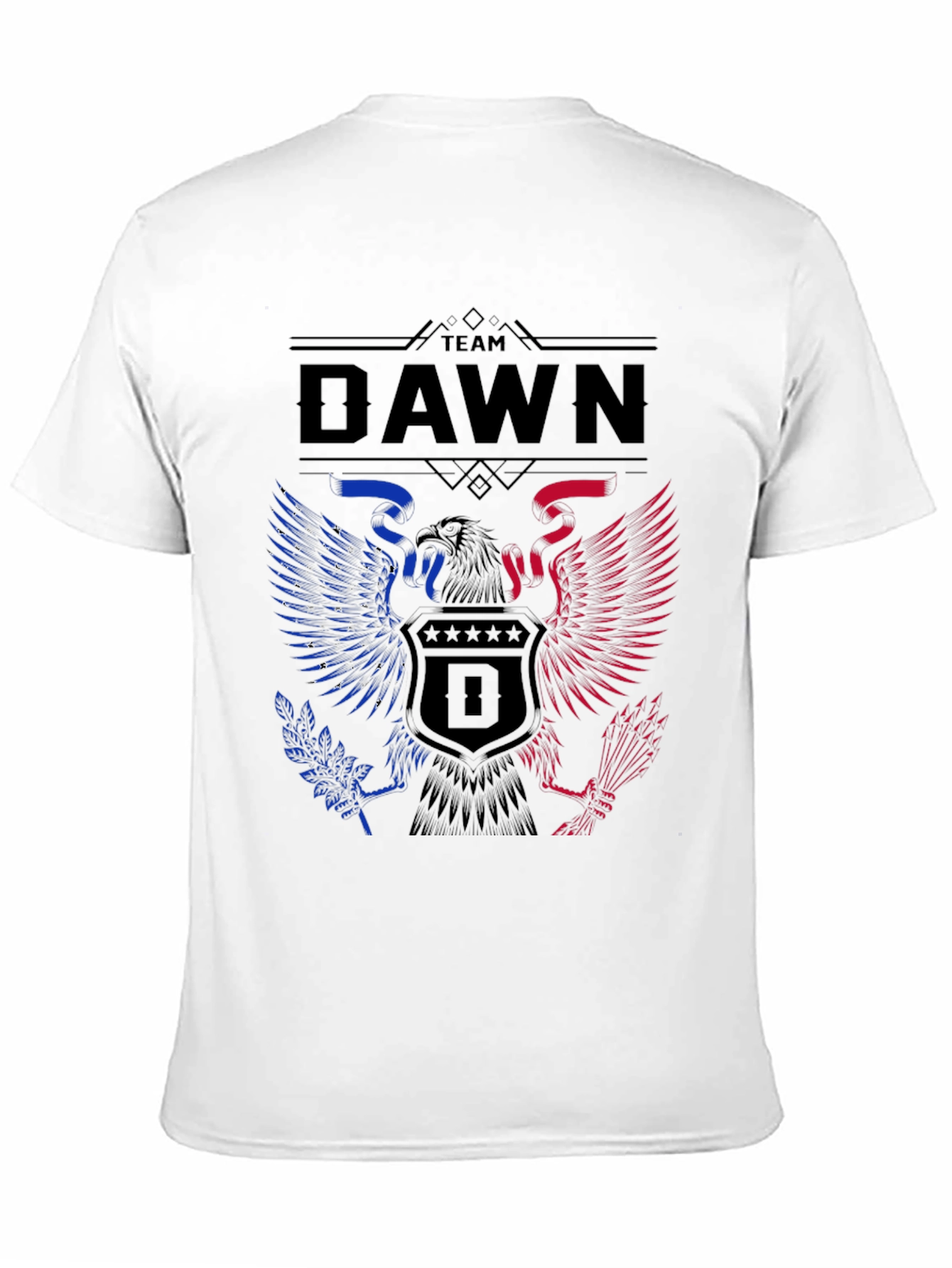 Team Dawn Graphic T-Shirt - Patriotic Eagle Design