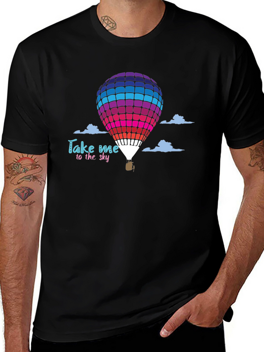 Take Me to the Sky Hot Air Balloon Graphic T-Shirt