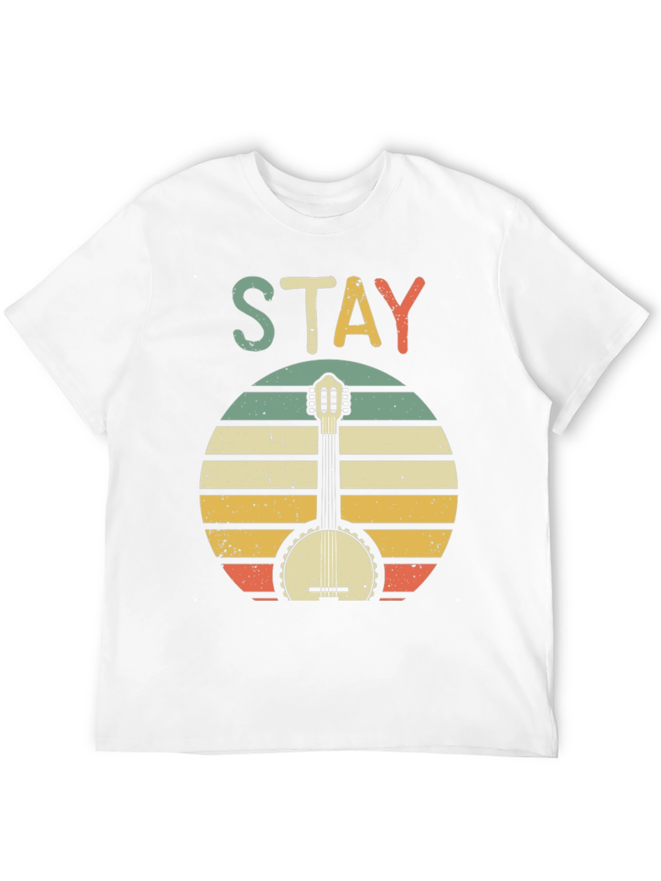Stay Banjo Sunset Graphic Tee - Retro Style