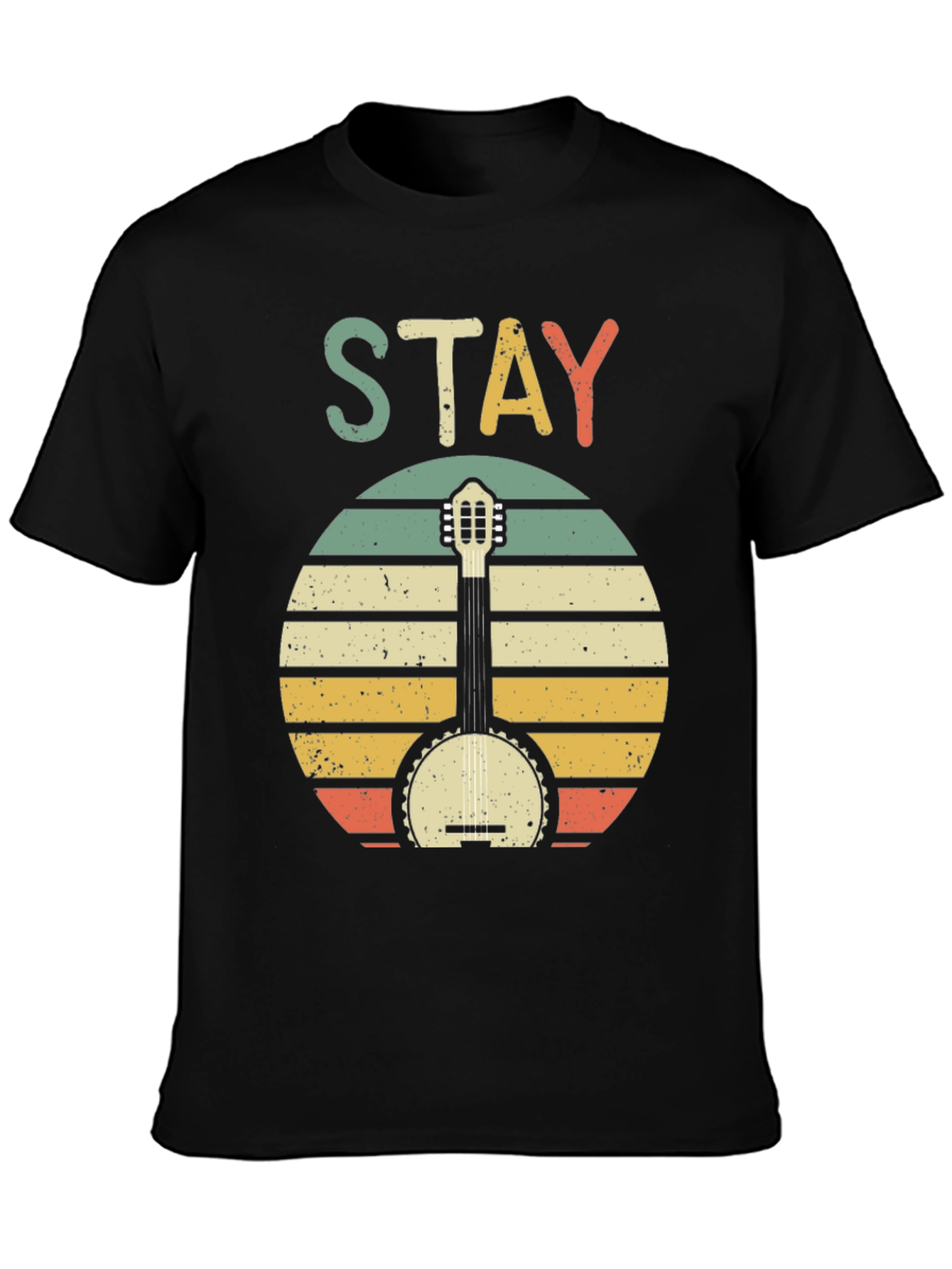Stay Banjo Sunset Graphic Tee - Retro Style