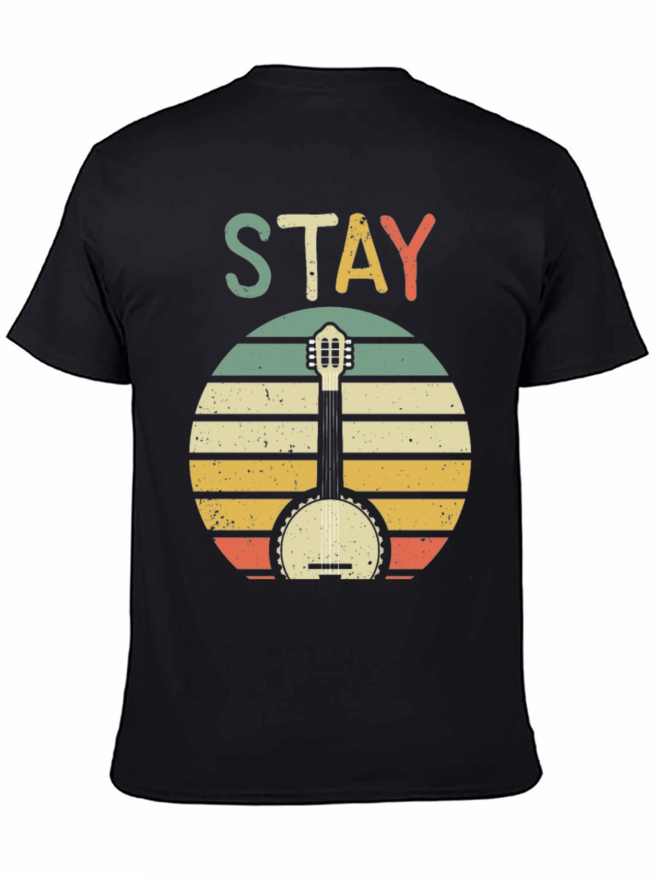 Stay Banjo Sunset Graphic Tee - Retro Style