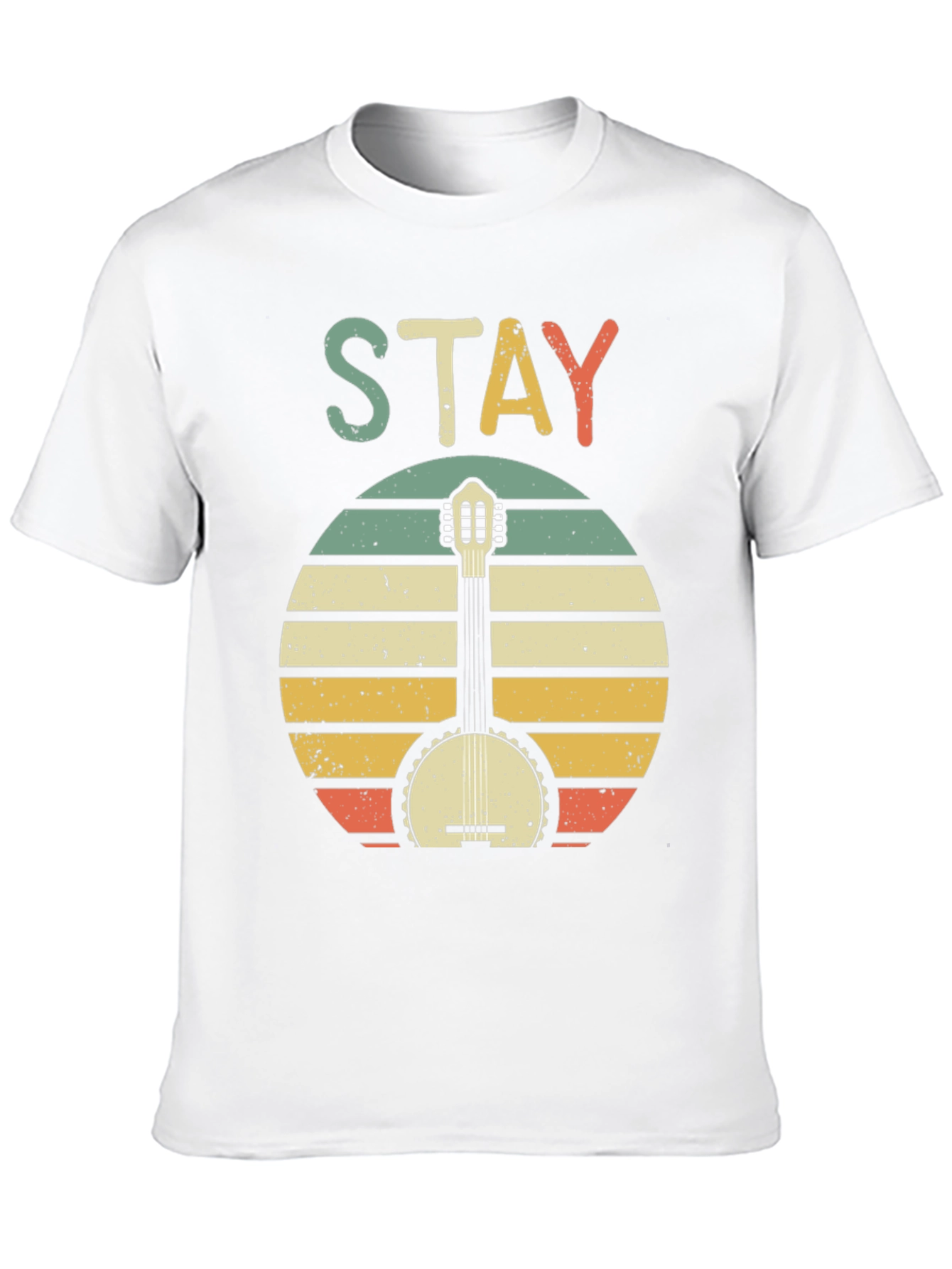 Stay Banjo Sunset Graphic Tee - Retro Style