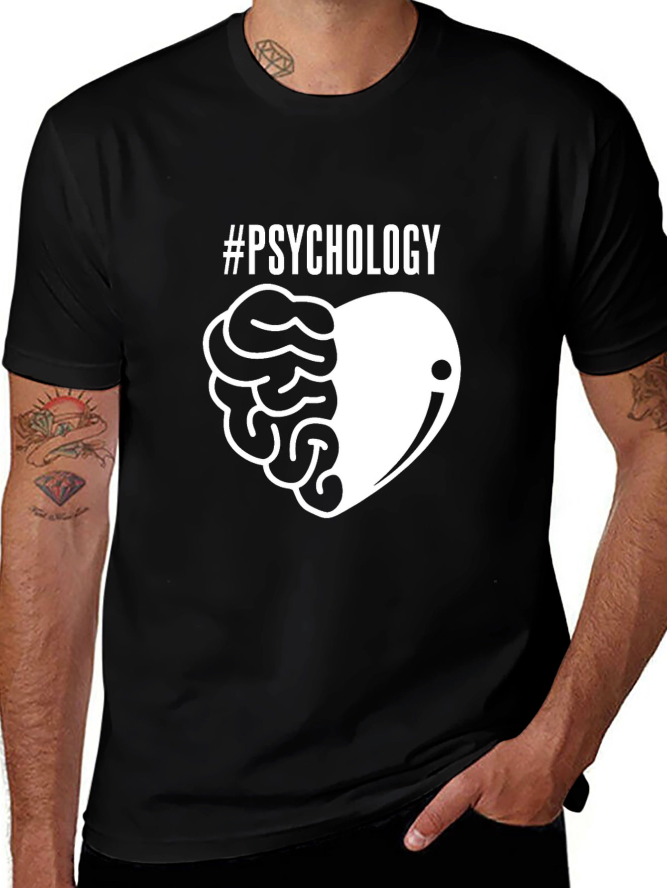 Psychology Brain & Heart T-Shirt