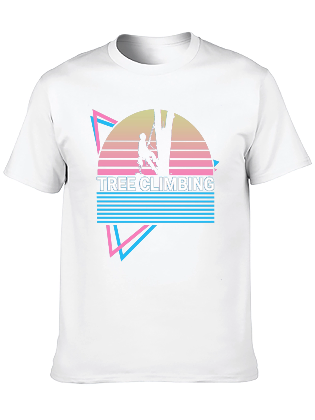 Retro Tree Climbing Graphic T-Shirt