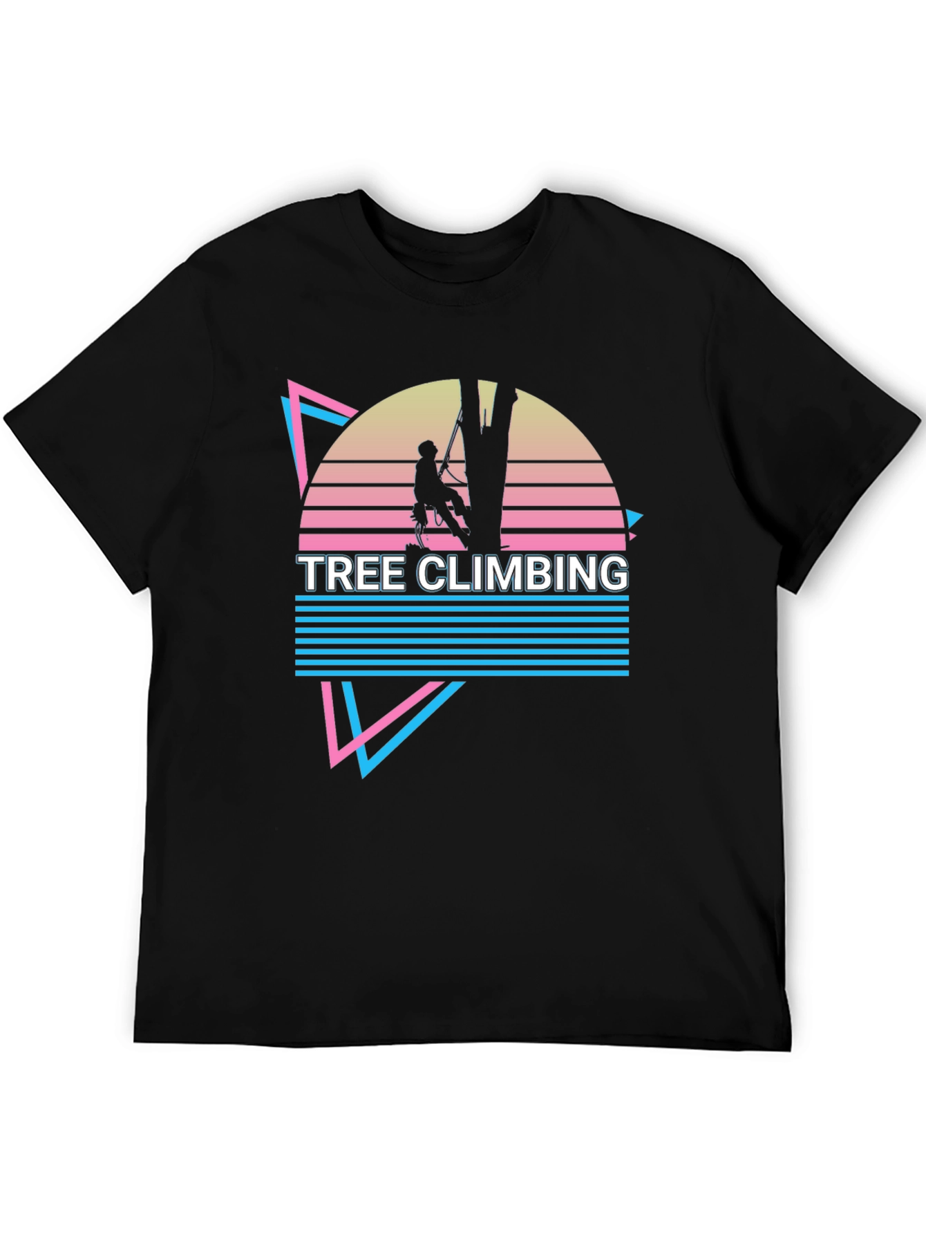 Retro Tree Climbing Graphic T-Shirt