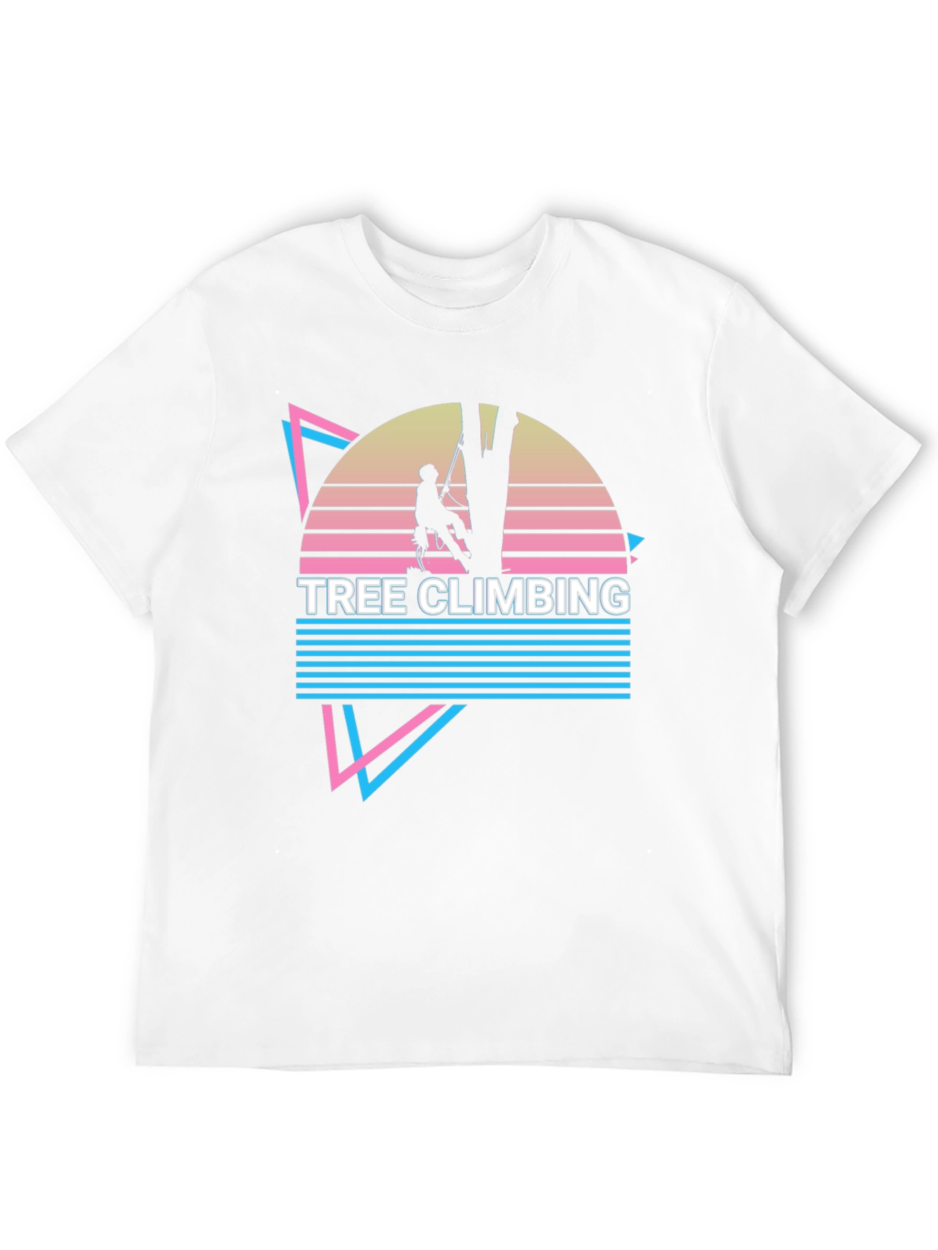 Retro Tree Climbing Graphic T-Shirt