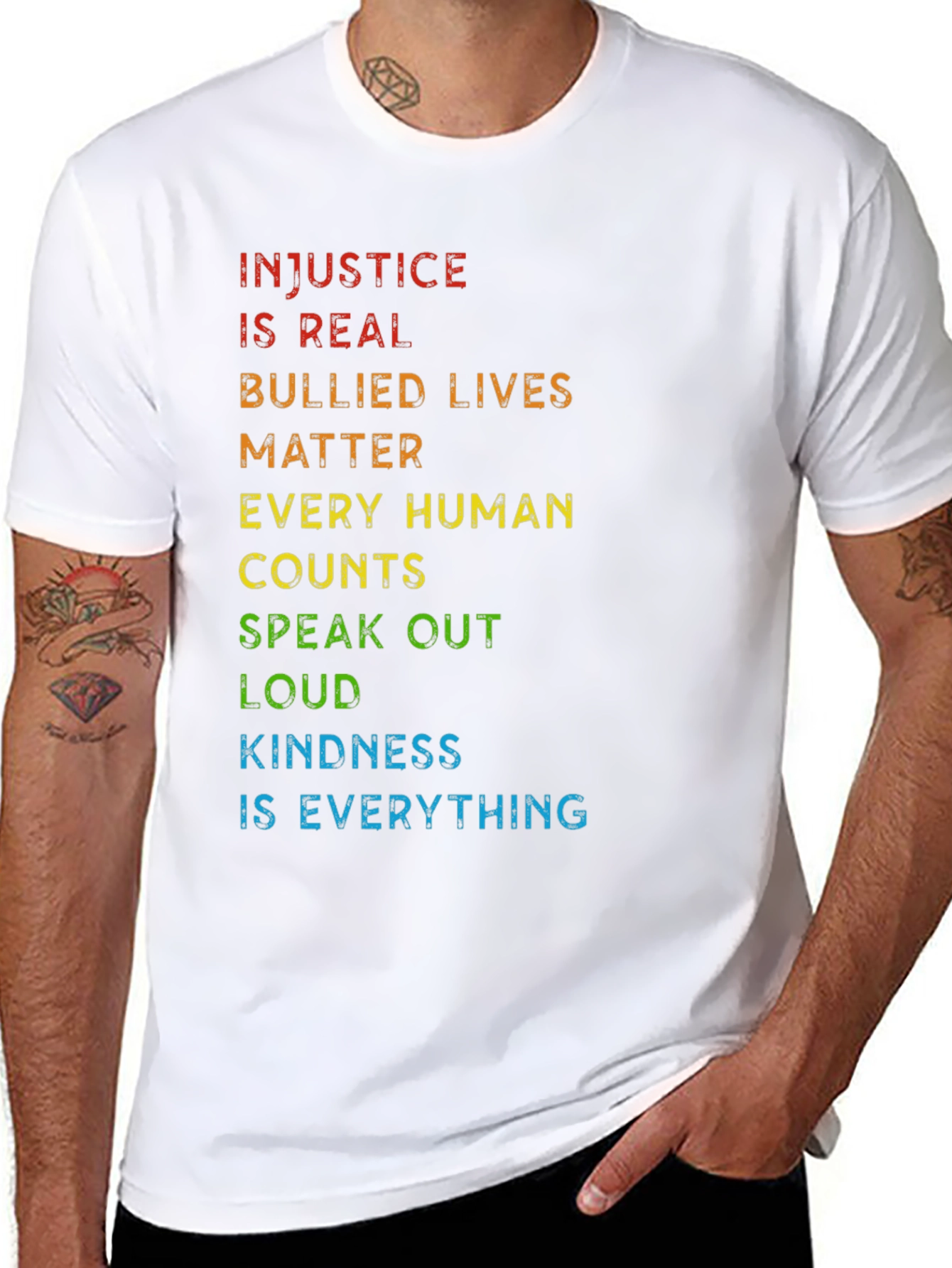 Injustice Is Real Graphic Tee - Black
