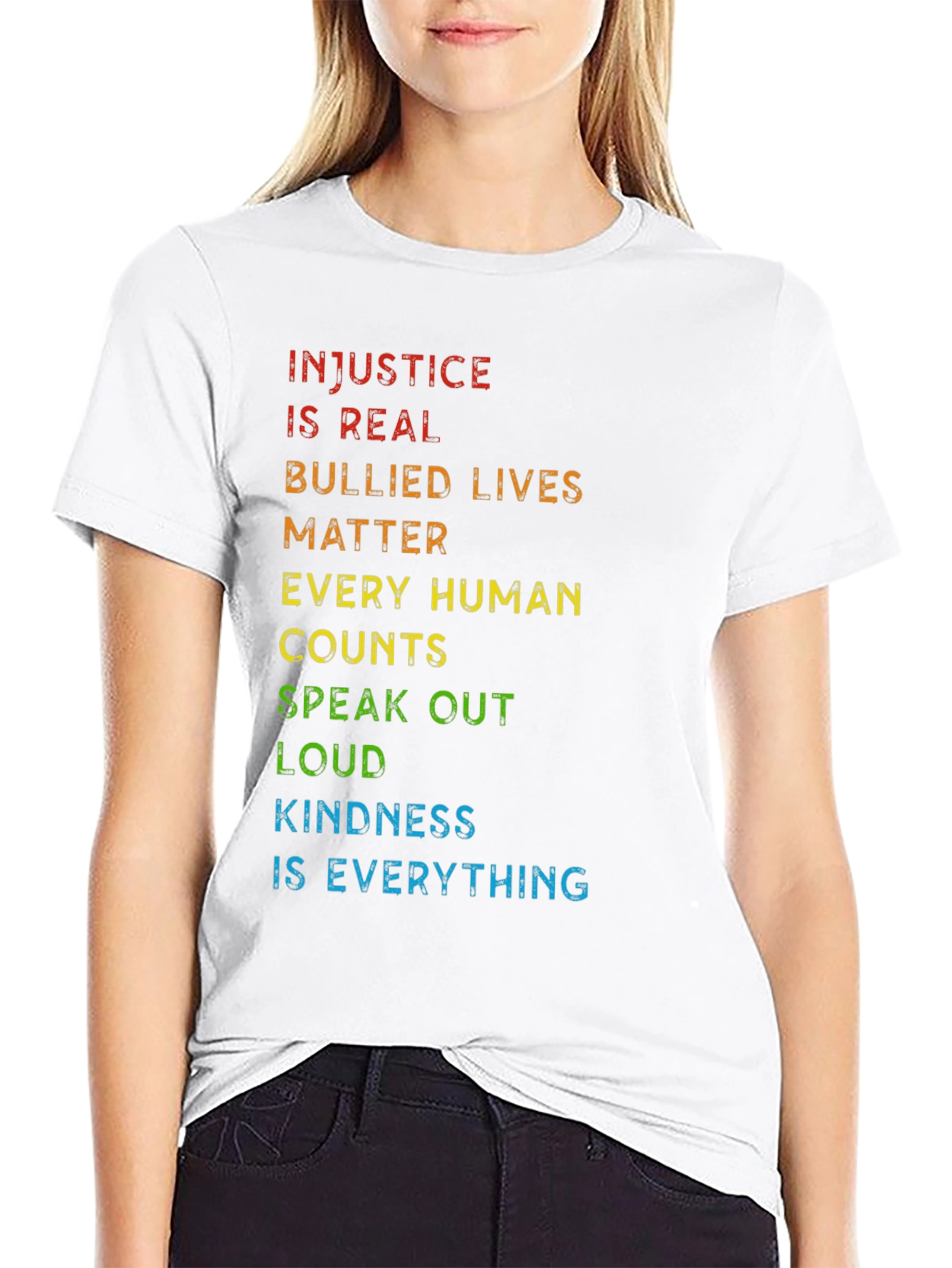 Injustice Is Real Graphic Tee - Black