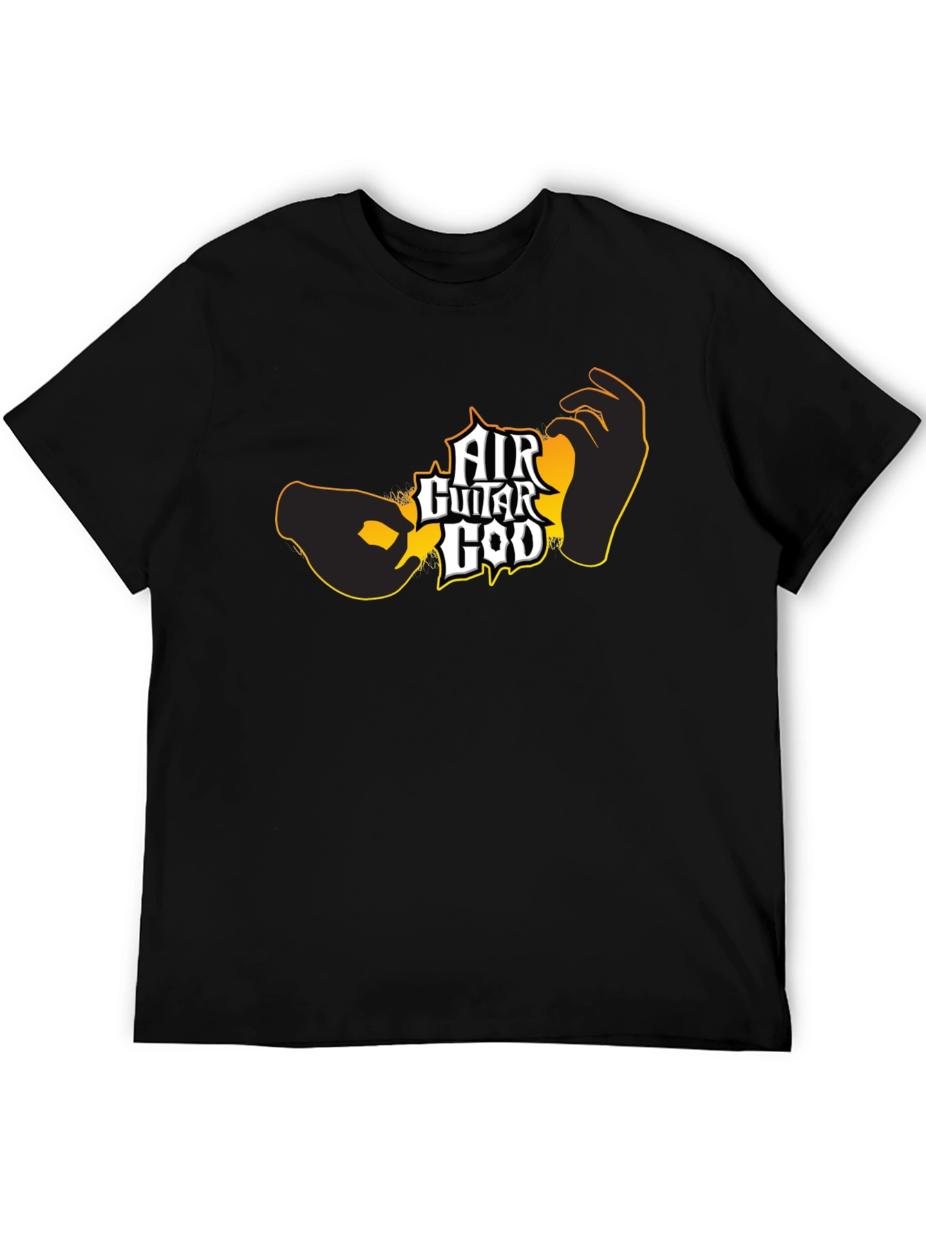 Air Guitar God Black T-Shirt
