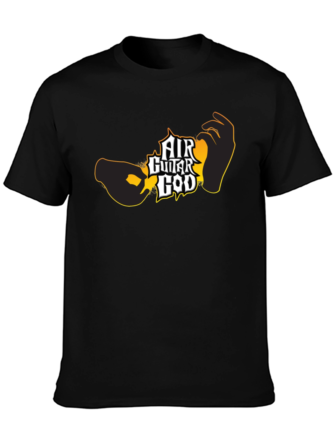 Air Guitar God Black T-Shirt