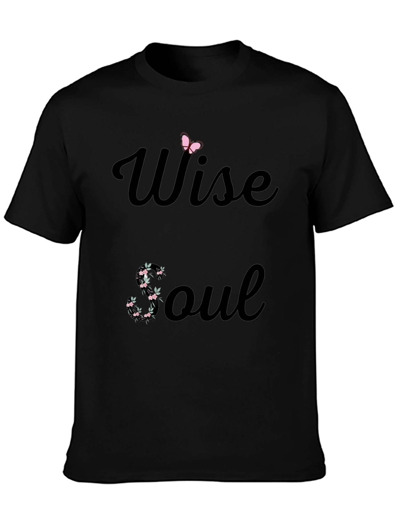 Wise Soul Graphic Tee - Stylish Black T-Shirt