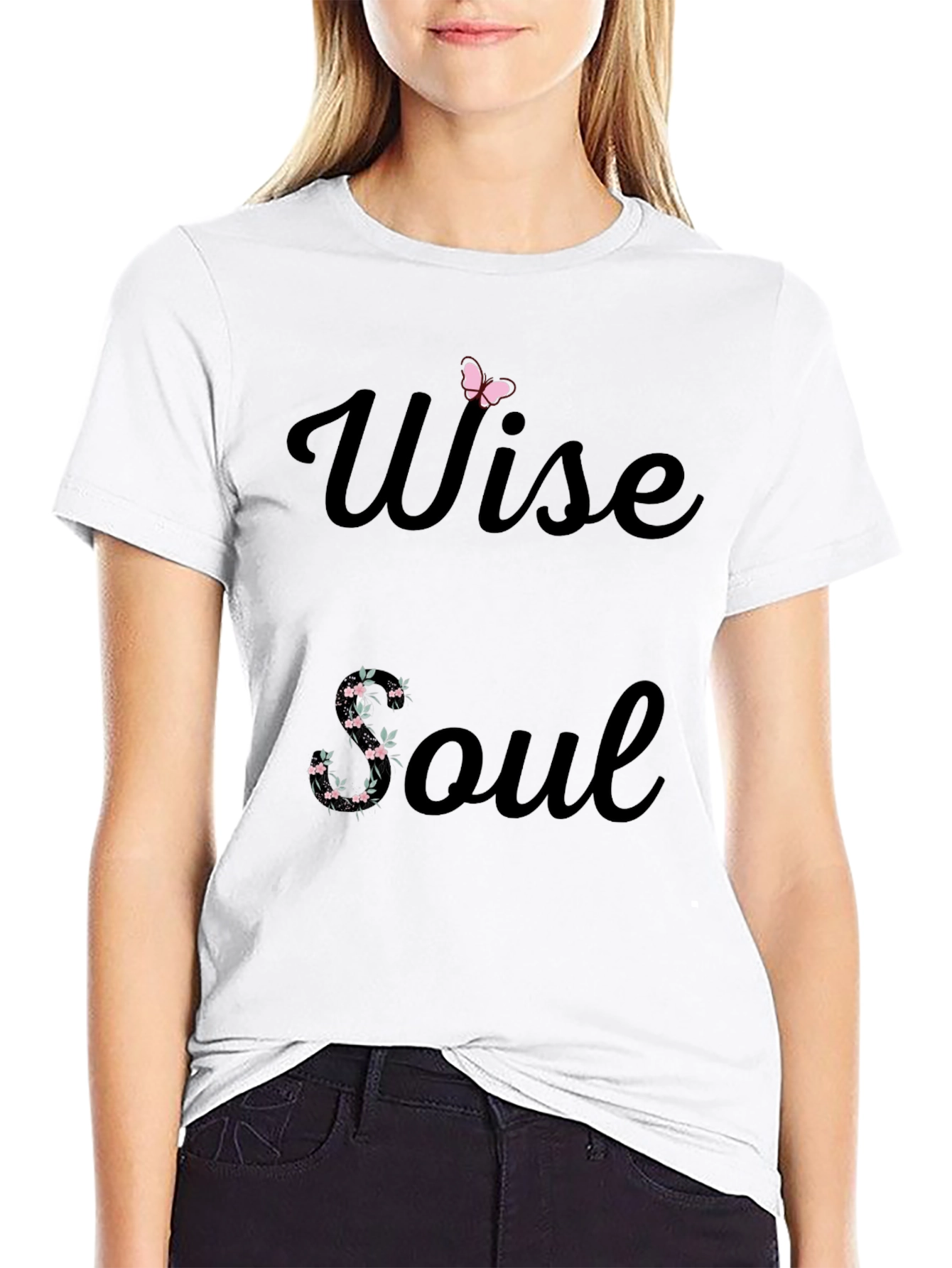 Wise Soul Graphic Tee - Stylish Black T-Shirt